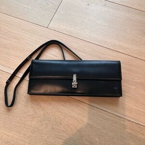 Bally Black Leather Clutch